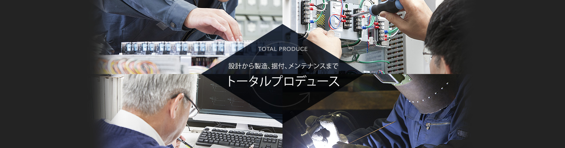 TOTAL PRODUCE 設計から製造、据付、メンテナンスまでトータルプロデュース